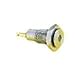 Bulgin Components, PLC DX0506/GN/24 Indicator, Pnl-Mnt; LED; Green; 100mcd; 15mm; 12/24VDC; 2.8mm Tag; 3In; 41.2mm; 25mA; -40de