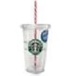 Starbucks 20 Ounce Clear Insulated Holiday Tumbler