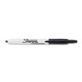 Sharpie Retractable Fine Point Permanent Markers, Black, Pack of 12 (32701)