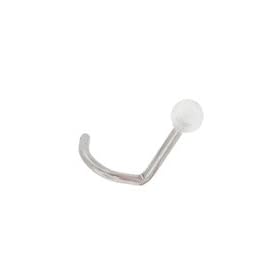 CLEAR - UV BALL ACRYLIC Nose Ring Screw Twists - 18G