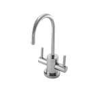 Brasstech 106/04 PVD Satin Brass Contemporary Double Handle Hot and Cold Water Dispenser Faucet 106