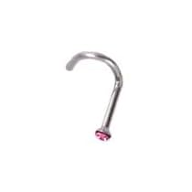 Gem Tip Nose Stud, in 18g (Gauge), Sold Individually