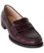 Tod's bordeaux patent leather 'New' penny loafers