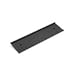 2x8 Wall Name Plate Holder With Clear Plastic Insert (Make Your Own Name Plates) (Black)