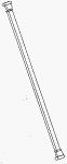 1x23-1/2 White Tension Rod