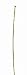 3 Inch Gold-Plated Standard (.028 Inch) Headpins (Pkg 100)