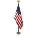 Deluxe U.S. Flag Presentation Set with 8' Pole, Stand and Eagle Top Ornament Included