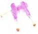 Rock Candy, 72 Pink Cherry Swizzle Sticks