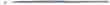 DIAMOND FILE NEEDLE 3 SQUARE 170/220 GRIT FINE