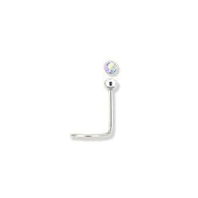 18G Steel Nose Ring Twist AB