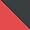 Black/Intense Red