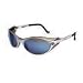 Harley-Davidson Safety Eyewear ? HD100 Series, Silver Frame/Blue Mirror Lenses