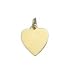 Jewelry : High Polish Heart Disc, 14K Gold Charm