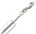 18k White Gold 18 Inch X 1.1 mm Wheat Chain Necklace