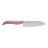 Click here to buy Kyocera Pink Ceramic Santoku Knife 5.5-in. by Kyocera.