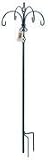 Gardman R199 Four Hanger Barley Twist Shepherd Hook, Black