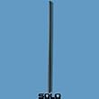 Solo 7 3/4" Black Jumbo Unwrapped Straws, box of 250