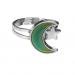 Moon and Star Shape Color Change Emotion Feeling Mood Ring Changeable Band Adjustable Finger Ring