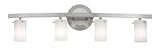 Access Lighting 63914-CH-OPL Classical 4 Light Bath Vanity Light in Chrome with Opal glass