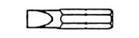 D.O. Smith 22528 Power Bits & Tips #8-10 x 1 Slotted bit (6 Pack)