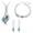 Platinum-plated Fashion Jewelry Set with Imported Crystal Element