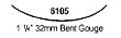 1 1/4" BENT GOUGE