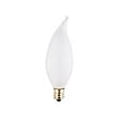 Bulbrite 404060 - 60CFF/32/3 - 60 Watt Bent Tip Frosted Incandescent Light Bulb, 130 Volt Long Life