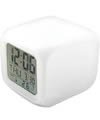 eFuture Glowing LED Change 7 Color Digital Alarm Clock and Temp+eFutures nice Keyring