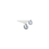 BRETFORD 8 RUBBER CASTER KIT-18 24 30 LAPTOP CART ( RB-CASTERS )