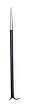 Westward 3APX8 Rolling Head Pry Bar, 16 In, 9/16 In Dia