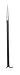 Westward 3APX9 Rolling Head Pry Bar, 20 In, 11/16 In Dia