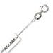 14k White Gold 16 Inch X .8 mm Box Chain Necklace - O Ring Clasp