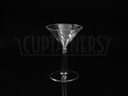 6 OZ Plastic Waves Martini Glass with Clear Base 12 CT