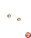 14k Yellow 2.5 mm Childrens Half Ball Earrings