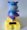 #010 Pink and Blue Cutie Hippo Solar Dancing Animal Circus Show Toys