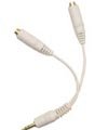3.5mm Earphone / Handsfree Splitter (White) for Microsoft mp3
