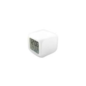 Glowing LED Change 7 Color Digital Alarm Clock and Temp