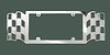 Corvette C6 Chrome Checkered Flag Rear License Plate Frame