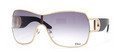 CHRISTIAN DIOR PRECOLL 1 S KAPTR SILVER METAL SHIELD SUNGLASSES by