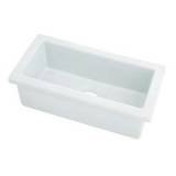 Belle Fort BFFC10BAR Fireclay Prep Bar Sink, White