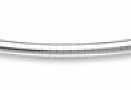 14k White Gold 20 Inch X 4.0 mm Omega Necklace