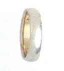 14k Size 10.00 - 4.0mm Comfort Fit Wedding Band in White Gold