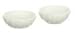 Dollhouse Miniature Set of 2 Fluted Milkglass Candy Dishes