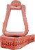 Saddle King Deep Roper Leather Covered Stirrup