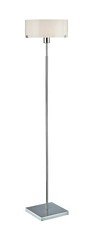 Lite Source LS-80785C/FRO Rafiki Floor Lamp, Chrome with Frosted Glass Shade