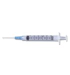 3ml BD Luer Lok Syringe with BD PrecisionGlide needle combo 22 g x 1 in Box of 100 3ml BD Luer Lok Syringe with BD PrecisionGlide needle combo 22 g x 1 in Box of 100