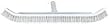 Combination Stainless Steel/Synthetic Bristle Wall Brushes for Swimming Pools - 24" Curved End Brush