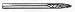 1/8 Shank Carbide Burr. SF-42. Tree Shape with Radius End