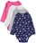 Carter's Baby Girls' 4 Pack Print Bodysuits, Multicolor, 6M