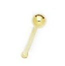 14k Yellow Gold Ball Body Piercing Jewelry Nose Stud - JewelryWeb